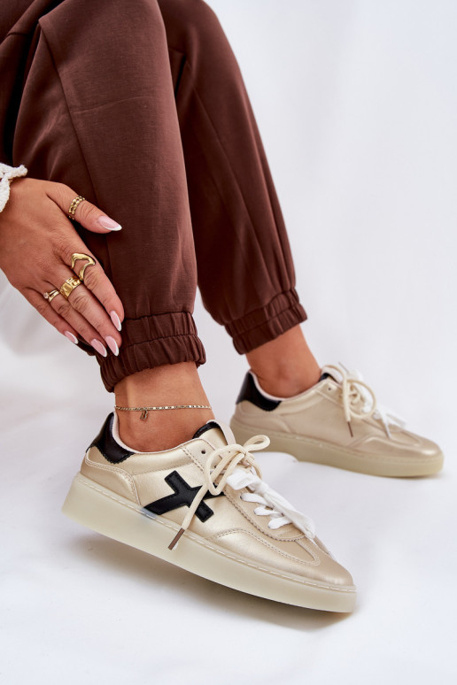 Zems sporta apavi Sieviešu Zelta krāsas Zelevelis Zems sporta apavi Sieviešu Zelta krāsas Zelevelis