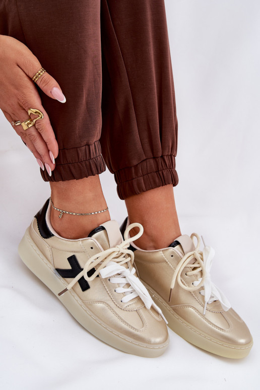 Zems sporta apavi Sieviešu Zelta krāsas Zelevelis Zems sporta apavi Sieviešu Zelta krāsas Zelevelis