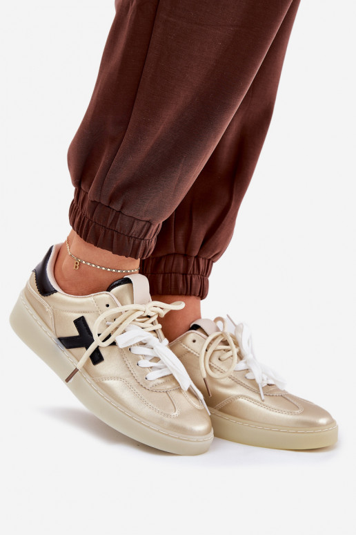 Zems sporta apavi Sieviešu Zelta krāsas Zelevelis Zems sporta apavi Sieviešu Zelta krāsas Zelevelis