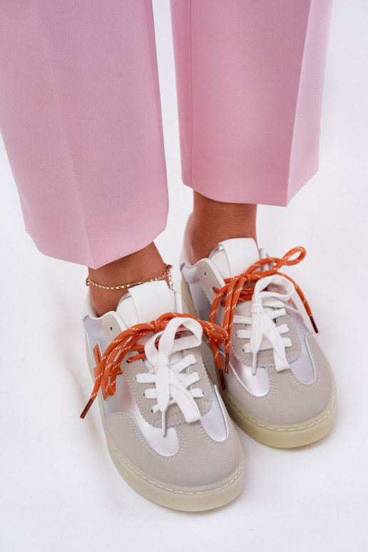 Zems sporta apavi Sieviešu Sudraba krāsas Zelevelis Zems sporta apavi Sieviešu Sudraba krāsas Zelevelis