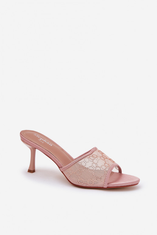 Dekorētas Čības ar papēdi Szampańskie Ennoriel Dekorētas Čības ar papēdi Szampańskie Ennoriel