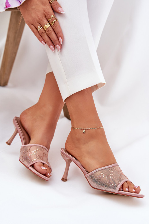 Dekorētas Čības ar papēdi Szampańskie Ennoriel Dekorētas Čības ar papēdi Szampańskie Ennoriel