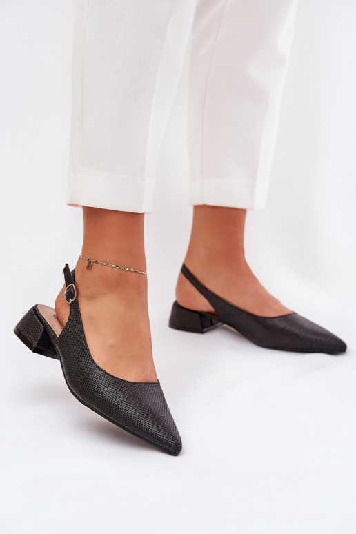 rakstainas basenes Sieviešu Ieslēgts Delikātsm Obcasie melnas krāsas Jorela