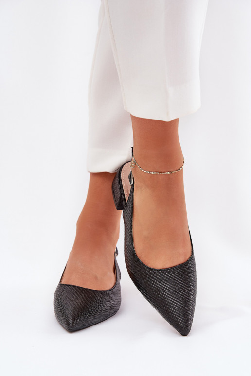 rakstainas basenes Sieviešu Ieslēgts Delikātsm Obcasie melnas krāsas Jorela