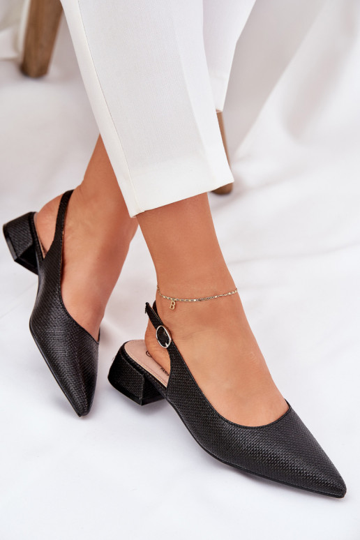 rakstainas basenes Sieviešu Ieslēgts Delikātsm Obcasie melnas krāsas Jorela