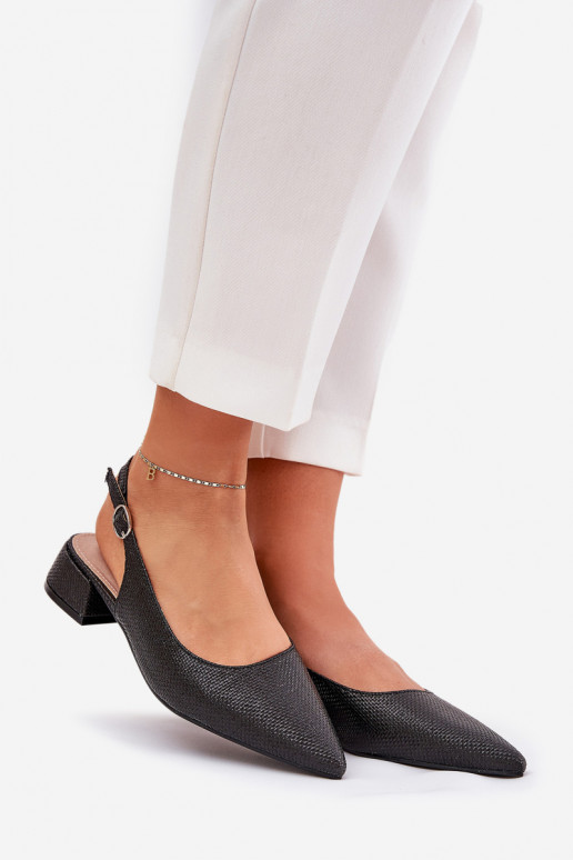 rakstainas basenes Sieviešu Ieslēgts Delikātsm Obcasie melnas krāsas Jorela