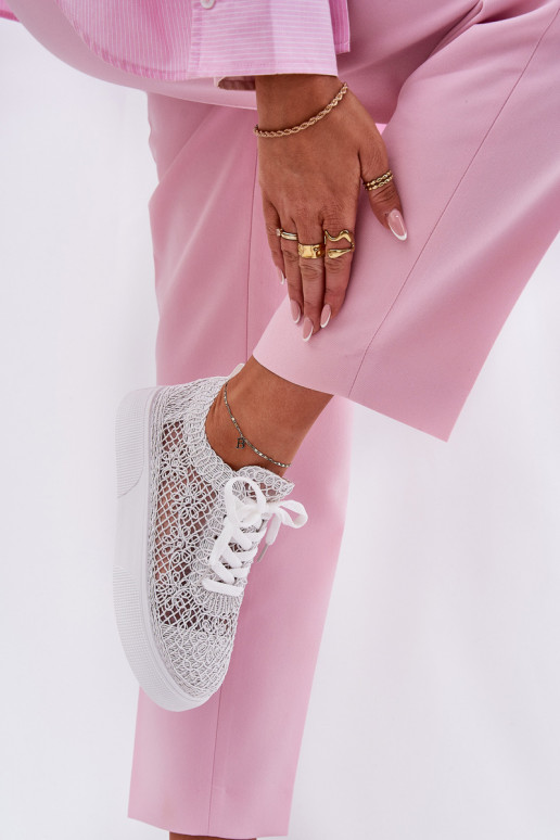 Ažūrs Sporta apavi Sieviešu ar platformu baltas krāsas Aranelith Ažūrs Sporta apavi Sieviešu ar platformu baltas krāsas Aranelith