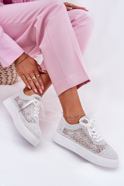 Ažūrs Sporta apavi Sieviešu ar platformu baltas krāsas Aranelith Ažūrs Sporta apavi Sieviešu ar platformu baltas krāsas Aranelith