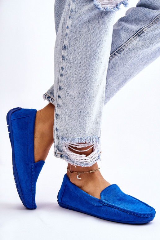 Zamšādas mokasīni Sieviešu Zilas krāsas Morreno