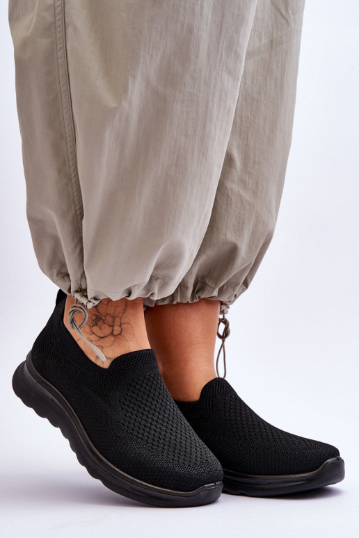 Sieviešu Sporta apavi Auduma Paslīdēt uz melnas krāsas Adiora Sieviešu Sporta apavi Auduma Paslīdēt uz melnas krāsas Adiora