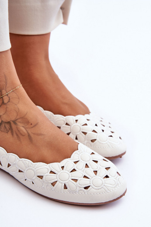 Spīdīgi ažūra apavi baltas krāsas Visionary Spīdīgi ažūra apavi baltas krāsas Visionary