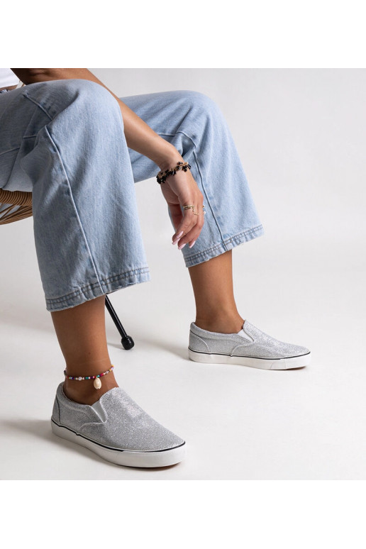 Lublubah sudraba spīdīgie tenisówki