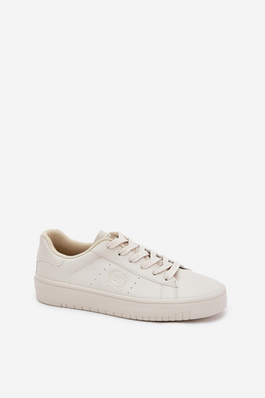 Zems sieviešu puszābaki no eko ādas Big Star NN274578 smilšu krāsas Zems sieviešu puszābaki no eko ādas Big Star NN274578 smilšu krāsas