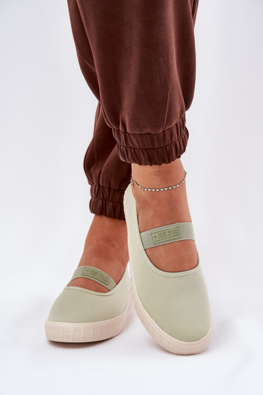 Sieviešu apavi Big Star NN274604 zaļas krāsas Sieviešu apavi Big Star NN274604 zaļas krāsas