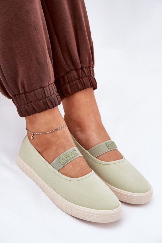 Sieviešu apavi Big Star NN274604 zaļas krāsas Sieviešu apavi Big Star NN274604 zaļas krāsas