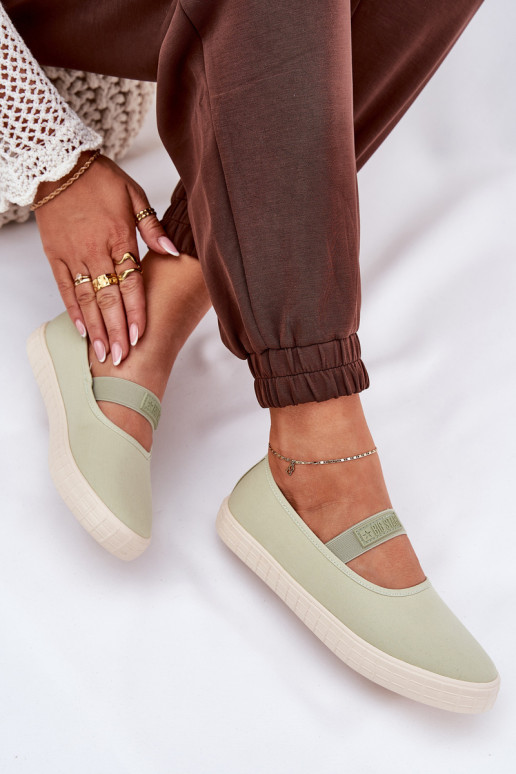 Sieviešu apavi Big Star NN274604 zaļas krāsas Sieviešu apavi Big Star NN274604 zaļas krāsas