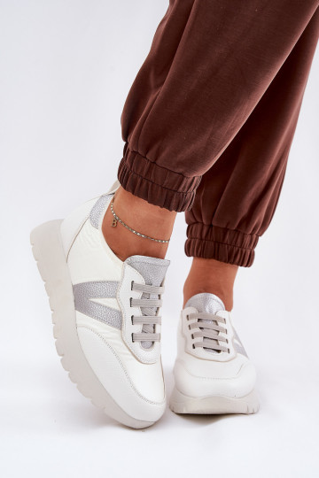 sporta apavi Sieviešu ar platformu Vinceza 58510 baltas krāsas