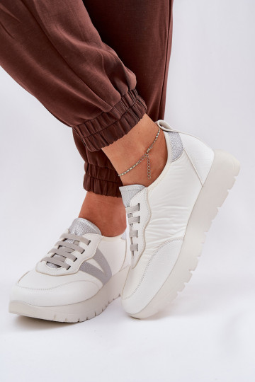 sporta apavi Sieviešu ar platformu Vinceza 58510 baltas krāsas 2