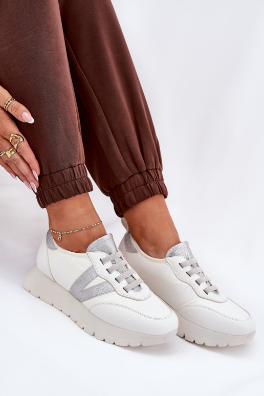 sporta apavi Sieviešu ar platformu Vinceza 58510 baltas krāsas sporta apavi Sieviešu ar platformu Vinceza 58510 baltas krāsas