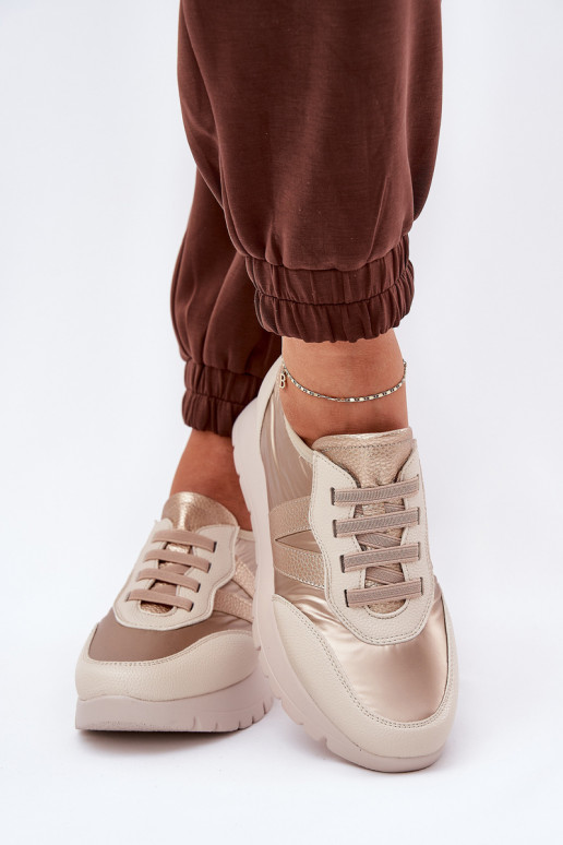 sporta apavi Sieviešu ar platformu Vinceza 58510 Zelta krāsas