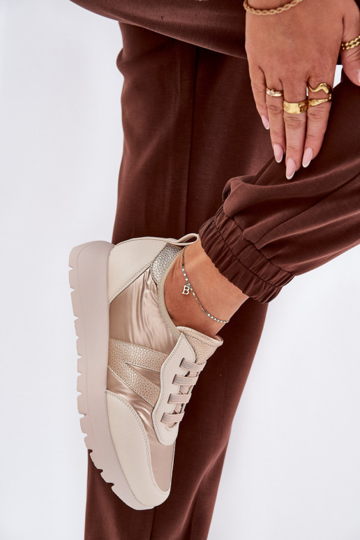 sporta apavi Sieviešu ar platformu Vinceza 58510 Zelta krāsas