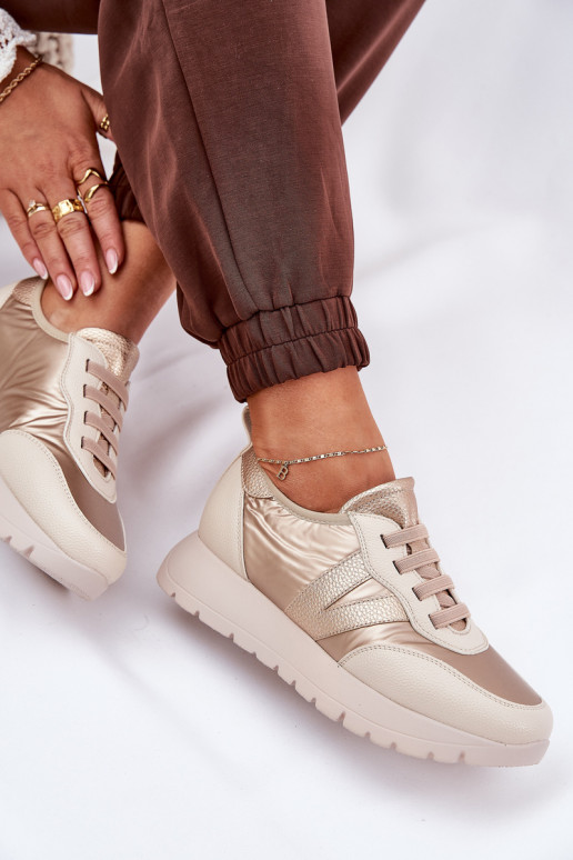 sporta apavi Sieviešu ar platformu Vinceza 58510 Zelta krāsas