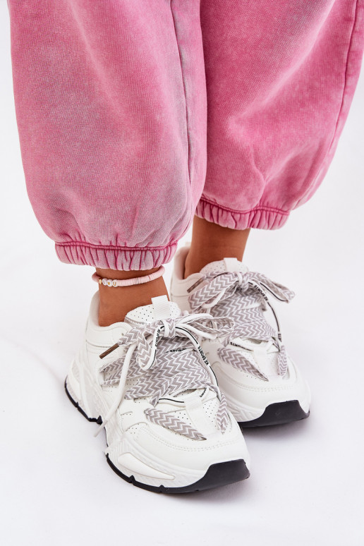 Sneakers modeļa apavi sporta apavi Sieviešu Z PodInójnym Šņorēšanam baltas krāsas Efobell Sneakers modeļa apavi sporta apavi Sieviešu Z PodInójnym Šņorēšanam baltas krāsas Efobell