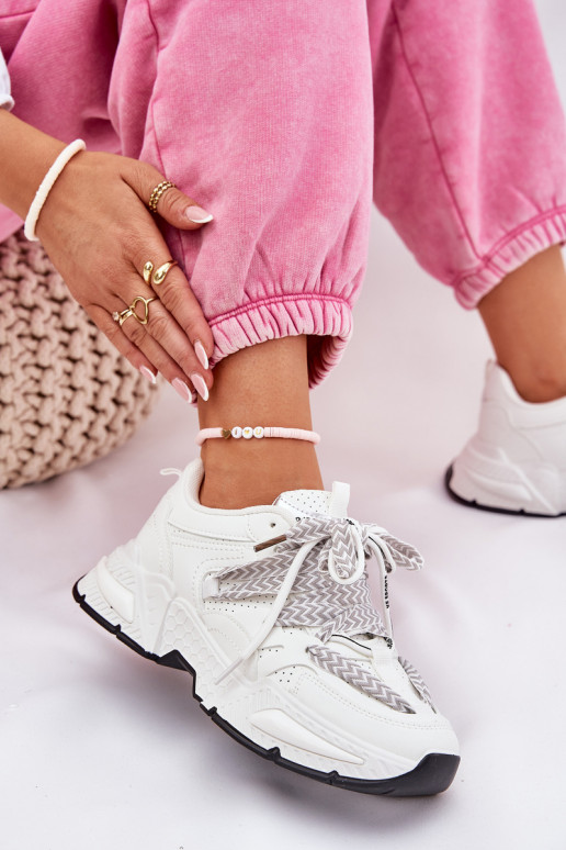 Sneakers modeļa apavi sporta apavi Sieviešu Z PodInójnym Šņorēšanam baltas krāsas Efobell Sneakers modeļa apavi sporta apavi Sieviešu Z PodInójnym Šņorēšanam baltas krāsas Efobell