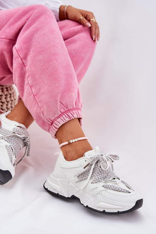 Sneakers modeļa apavi sporta apavi Sieviešu Z PodInójnym Šņorēšanam baltas krāsas Efobell Sneakers modeļa apavi sporta apavi Sieviešu Z PodInójnym Šņorēšanam baltas krāsas Efobell