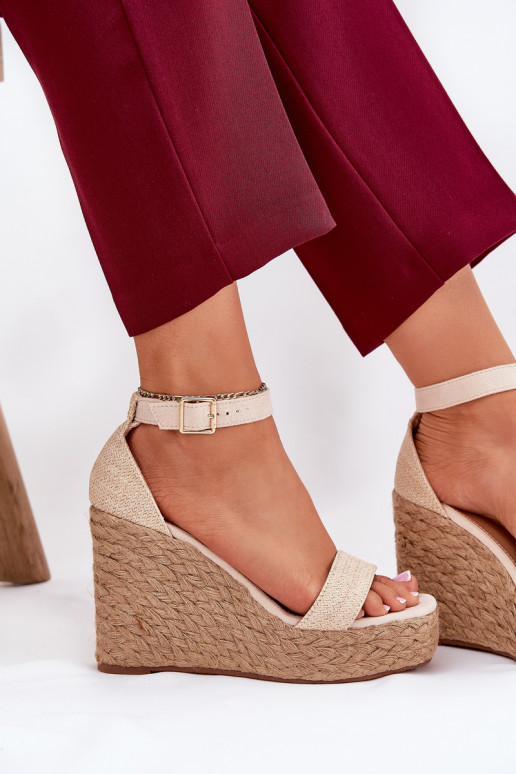 Sieviešu basenes Uz Ķīļa Ar bizi smilšu krāsas Adelio