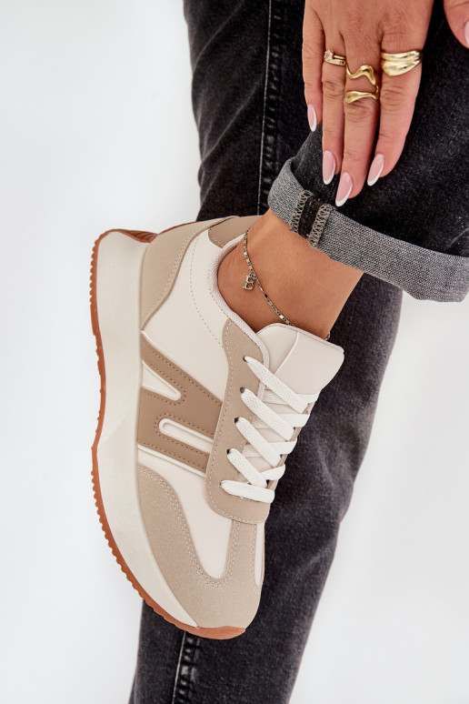 sporta apavi Sieviešu ar platformu smilšu krāsas Emidi