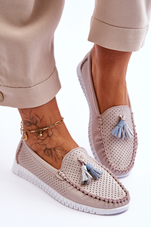 Moteriškie mokasinai ar caurumu... Moteriškie mokasinai ar caurumu...