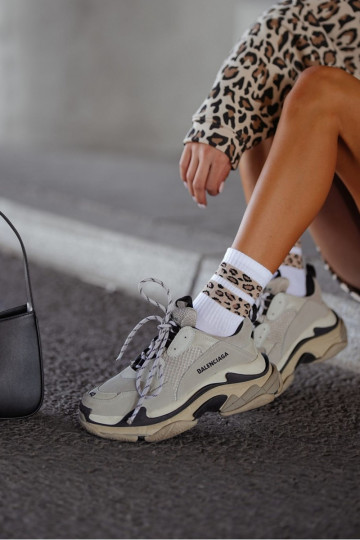 Zeķes Sieviešu DIna Ar punktiņiem Svītras baltas krāsas