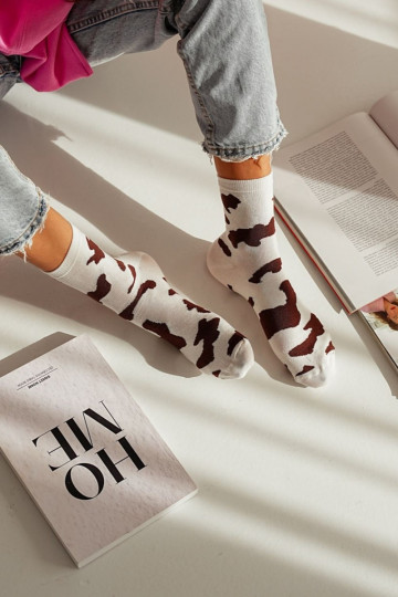 Zeķes Sieviešu IN Łaty brūnas krāsas