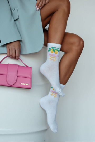 Zeķes Sieviešu LIMONCELLO baltas krāsas