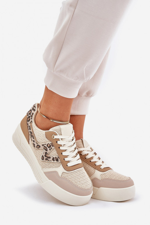 sporta apavi Sieviešu ar platformu ar leoparda kažokādas rakstu Haki krāsas Lorori sporta apavi Sieviešu ar platformu ar leoparda kažokādas rakstu Haki krāsas Lorori