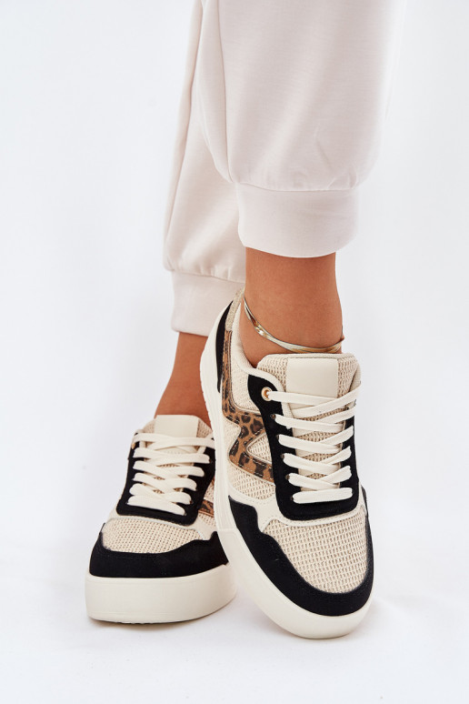 sporta apavi Sieviešu ar platformu ar leoparda kažokādas rakstu melnas krāsas Lorori sporta apavi Sieviešu ar platformu ar leoparda kažokādas rakstu melnas krāsas Lorori