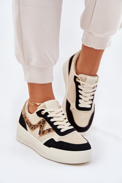 sporta apavi Sieviešu ar platformu ar leoparda kažokādas rakstu melnas krāsas Lorori sporta apavi Sieviešu ar platformu ar leoparda kažokādas rakstu melnas krāsas Lorori