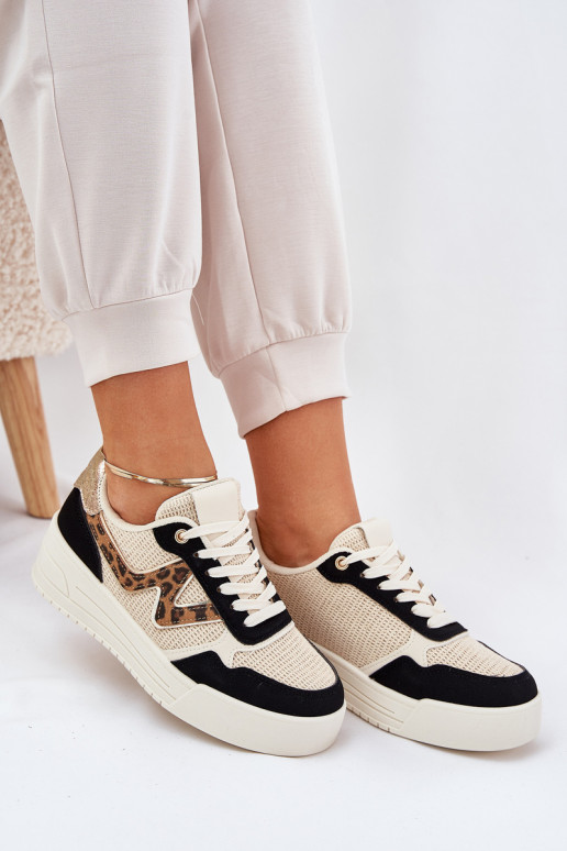 sporta apavi Sieviešu ar platformu ar leoparda kažokādas rakstu melnas krāsas Lorori sporta apavi Sieviešu ar platformu ar leoparda kažokādas rakstu melnas krāsas Lorori