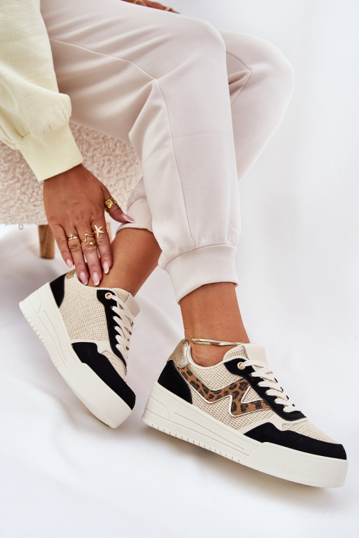 sporta apavi Sieviešu ar platformu ar leoparda kažokādas rakstu melnas krāsas Lorori sporta apavi Sieviešu ar platformu ar leoparda kažokādas rakstu melnas krāsas Lorori