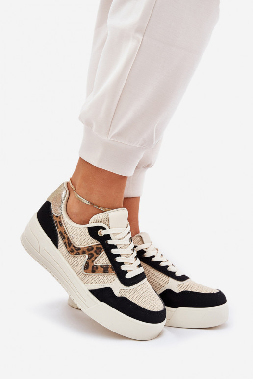 sporta apavi Sieviešu ar platformu ar leoparda kažokādas rakstu melnas krāsas Lorori sporta apavi Sieviešu ar platformu ar leoparda kažokādas rakstu melnas krāsas Lorori