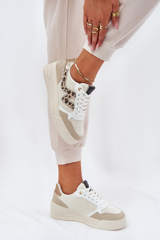 sporta apavi Sieviešu ar platformu ar leoparda kažokādas rakstu smilšu krāsas Lorori sporta apavi Sieviešu ar platformu ar leoparda kažokādas rakstu smilšu krāsas Lorori