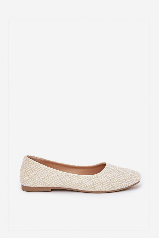 Balerīnas Sieviešu dzīvoklis ar mirdzumu Zelta krāsas Tatorelis