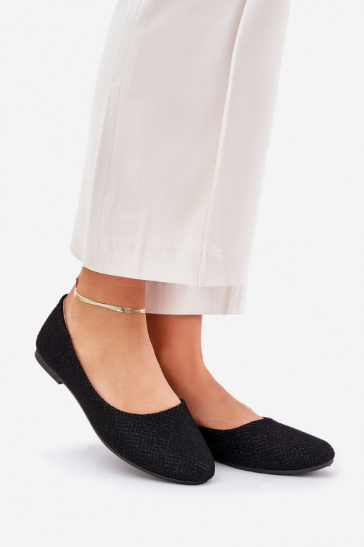 Balerīnas Sieviešu dzīvoklis ar mirdzumu melnas krāsas Tatorelis Balerīnas Sieviešu dzīvoklis ar mirdzumu melnas krāsas Tatorelis