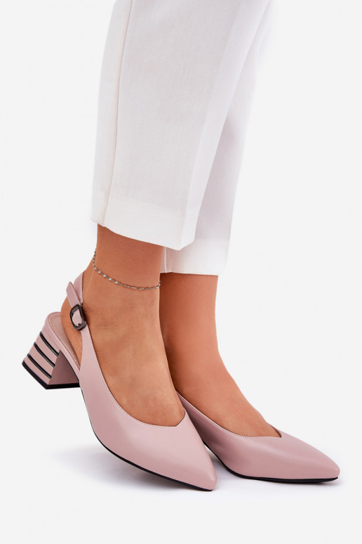 Sieviešu basenes ar papēdi Ze Szpiczastymi Noskami Vinceza 62217 rozā krāsa Sieviešu basenes ar papēdi Ze Szpiczastymi Noskami Vinceza 62217 rozā krāsa