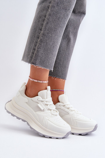 Sneakers modeļa apavi Sieviešu HI-POLY SYSTEM Big Star NN274A107 baltas krāsas 2