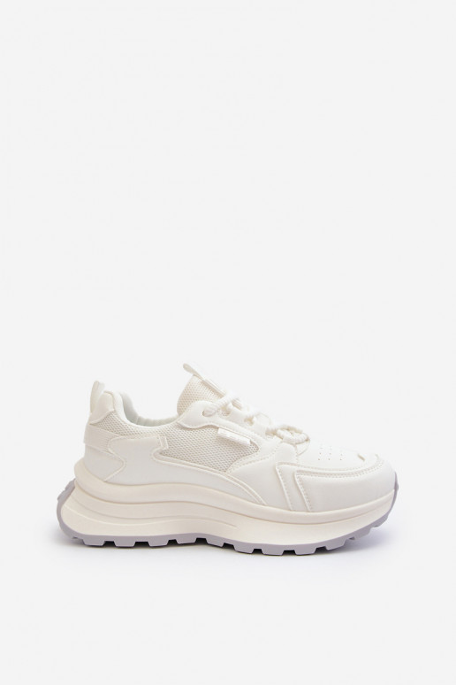 Sneakers modeļa apavi Sieviešu HI-POLY SYSTEM Big Star NN274A107 baltas krāsas Sneakers modeļa apavi Sieviešu HI-POLY SYSTEM Big Star NN274A107 baltas krāsas