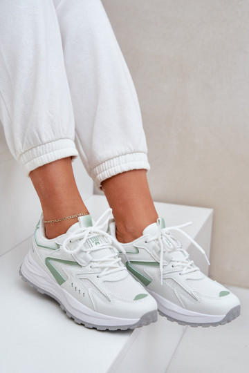 Sporta apavi sievietēm Big Star NN274A095 HI-POLY SYSTEM baltas-zaļas krāsas