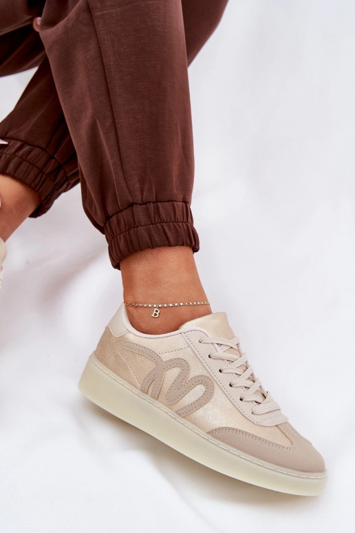 Zemas sporta apavi sievietēm no eko ādas smilšu krāsā Iladira Zemas sporta apavi sievietēm no eko ādas smilšu krāsā Iladira