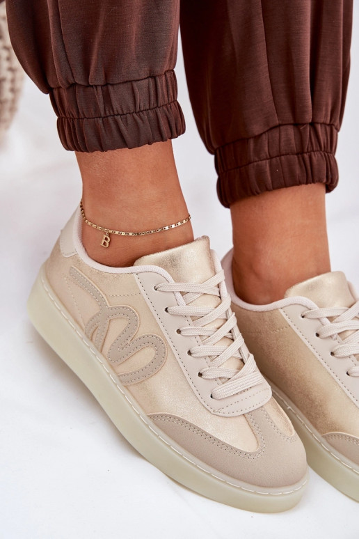 Zemas sporta apavi sievietēm no eko ādas smilšu krāsā Iladira Zemas sporta apavi sievietēm no eko ādas smilšu krāsā Iladira